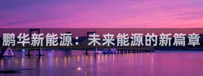 新宝gg dx-gg.cn:鹏华新能源:未来能源的新篇章