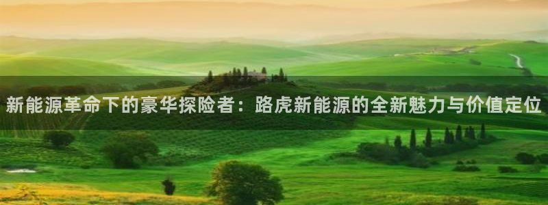 新宝GG股东:新能源革命下的豪华探险者:路虎新能源的全新魅力